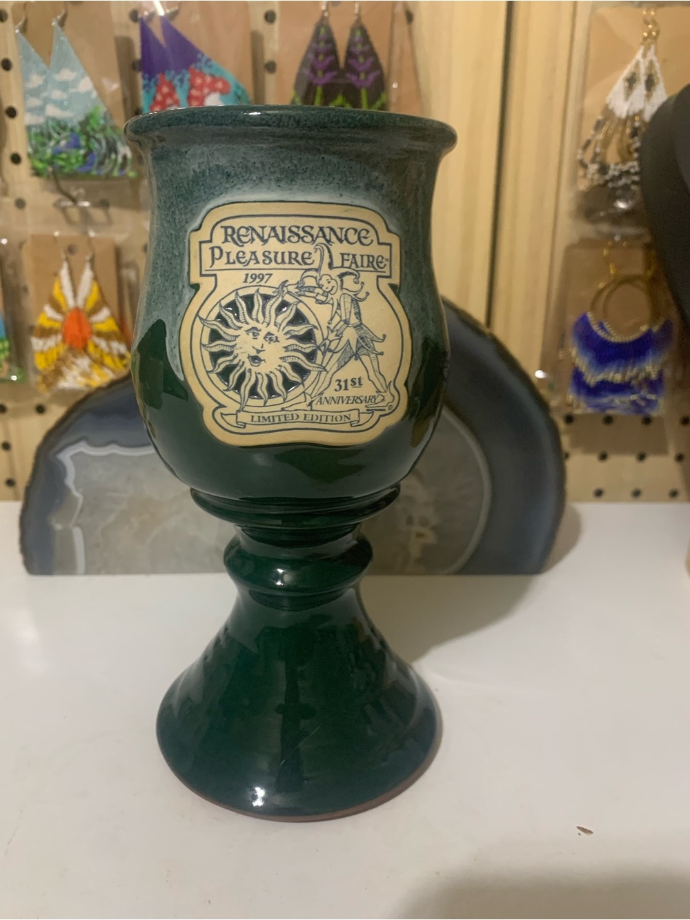 Renaissance  Faire 31st Anniversary Goblet - Dark Green